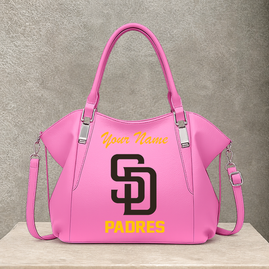 LIMITED EDITION - NEW CUSTOMIZED MLB18 SDP SAN DIEGO PADRES SHOULDER HANDBAG