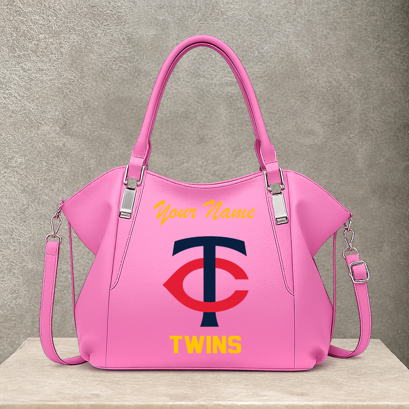 LIMITED EDITION - NEW CUSTOMIZED MLB22 MTS MINNESOTA TWINS SHOULDER HANDBAG