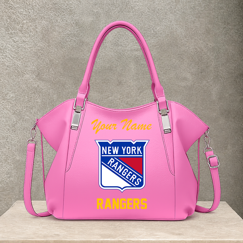 LIMITED EDITION - NEW CUSTOMIZED NHL24 NYR NEW YORK RANGERS SHOULDER HANDBAG