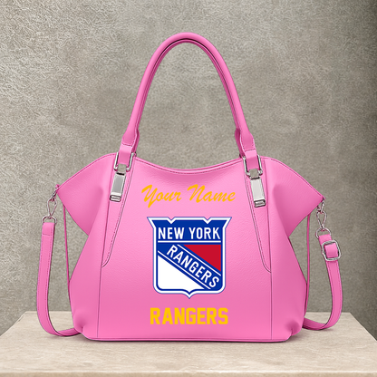 LIMITED EDITION - NEW CUSTOMIZED NHL24 NYR NEW YORK RANGERS SHOULDER HANDBAG