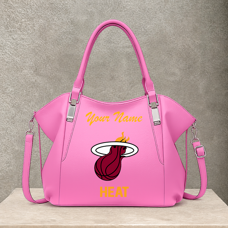 LIMITED EDITION - NEW CUSTOMIZED NBA20 MHE MIAMI HEAT SHOULDER HANDBAG