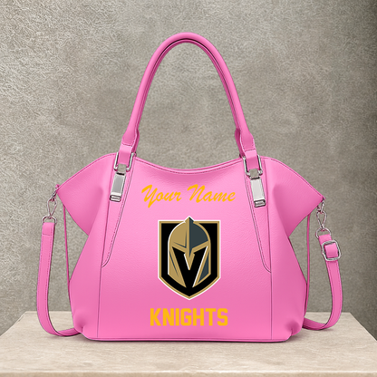 LIMITED EDITION - NEW CUSTOMIZED NHL04 VGK VEGAS GOLDEN KNIGHTS SHOULDER HANDBAG