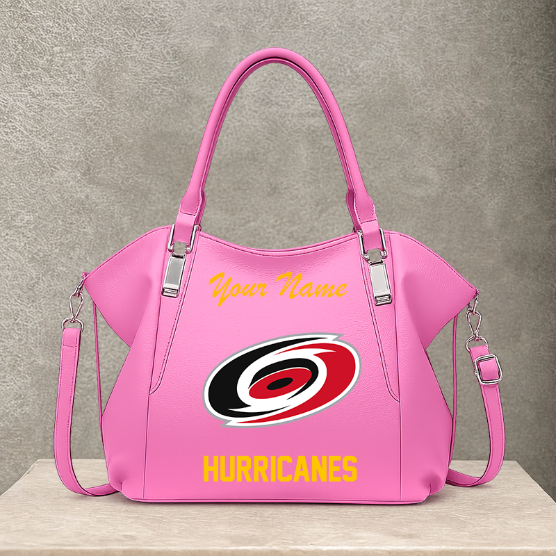 LIMITED EDITION - NEW CUSTOMIZED NHL07 CLH CAROLINA HURRICANES SHOULDER HANDBAG