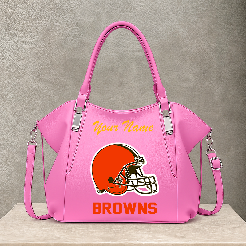LIMITED EDITION - NEW CUSTOMIZED NFL29 CLB CLEVELAND BROWNS SHOULDER HANDBAG