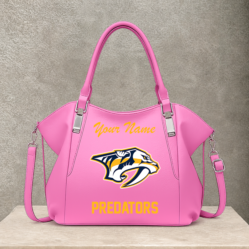 LIMITED EDITION - NEW CUSTOMIZED NHL31 NVP NASHVILLE PREDATORS SHOULDER HANDBAG