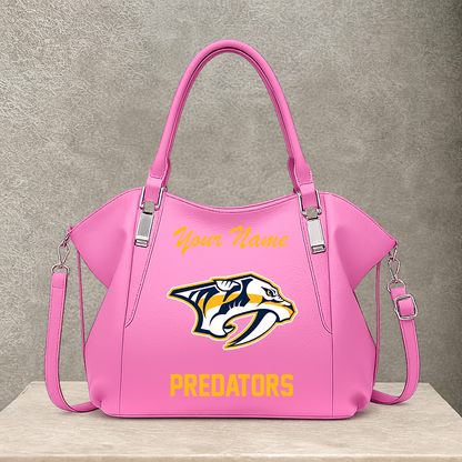 LIMITED EDITION - NEW CUSTOMIZED NHL31 NVP NASHVILLE PREDATORS SHOULDER HANDBAG