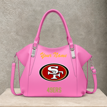 LIMITED EDITION - NEW CUSTOMIZED NFL11 SF49 SAN FRANCISCO 49ERS SHOULDER HANDBAG