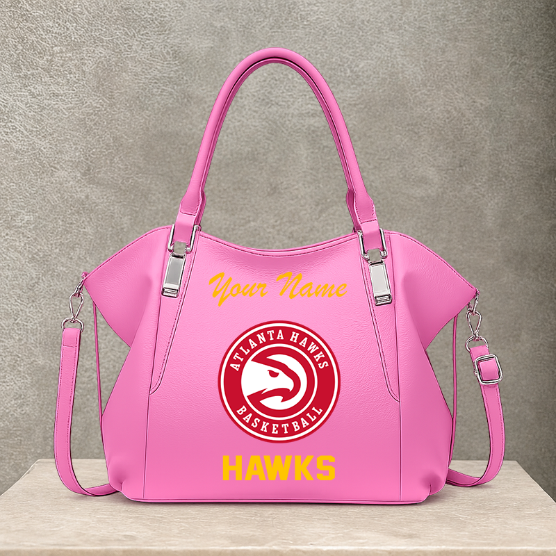 LIMITED EDITION - NEW CUSTOMIZED NBA17 AHA ATLANTA HAWKS SHOULDER HANDBAG