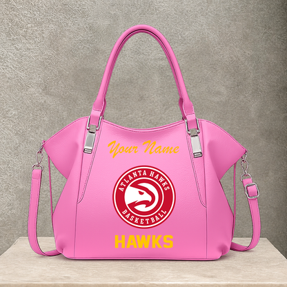 LIMITED EDITION - NEW CUSTOMIZED NBA17 AHA ATLANTA HAWKS SHOULDER HANDBAG