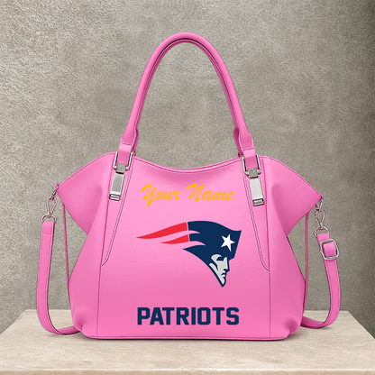 LIMITED EDITION - NEW CUSTOMIZED NFL27 NEP NEW ENGLAND PATRIOTS SHOULDER HANDBAG