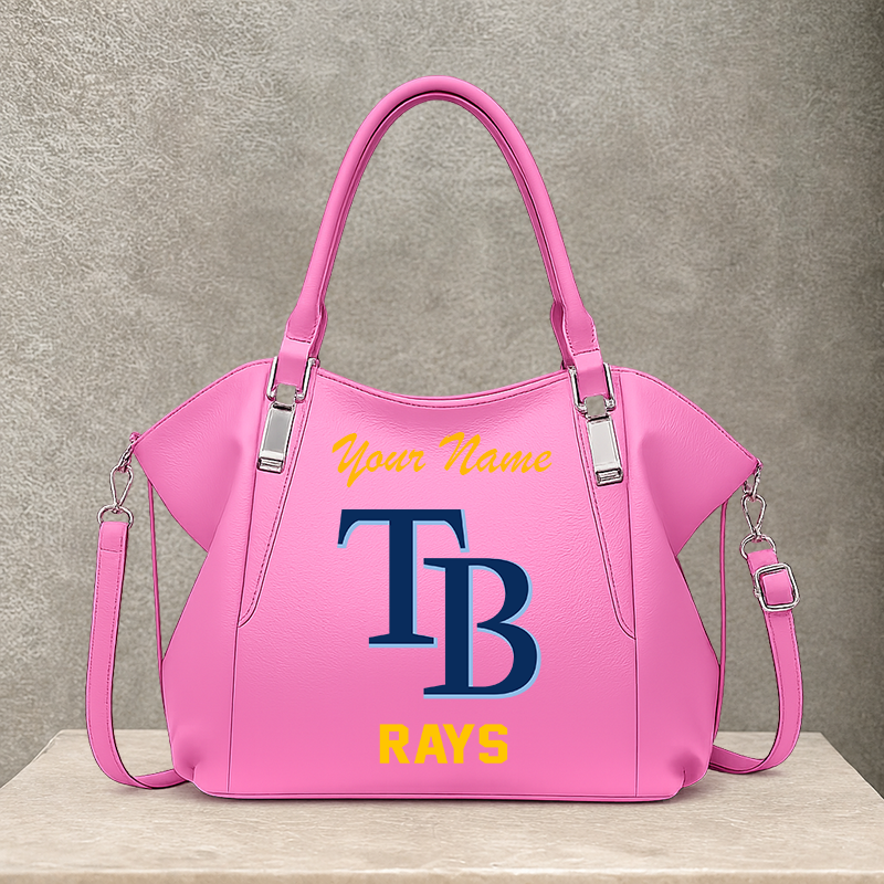 LIMITED EDITION - NEW CUSTOMIZED MLB21 TBR TAMPA BAY RAYS SHOULDER HANDBAG