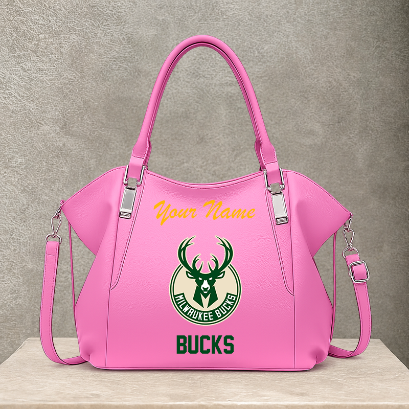 LIMITED EDITION - NEW CUSTOMIZED NBA11 MBU MILWAUKEE BUCKS SHOULDER HANDBAG