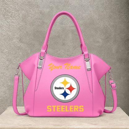 LIMITED EDITION - NEW CUSTOMIZED NFL14 PSB PITTSBURGH STEELERS SHOULDER HANDBAG