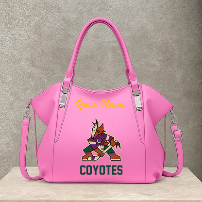 LIMITED EDITION - NEW CUSTOMIZED NHL30 AZC ARIZONA COYOTES SHOULDER HANDBAG