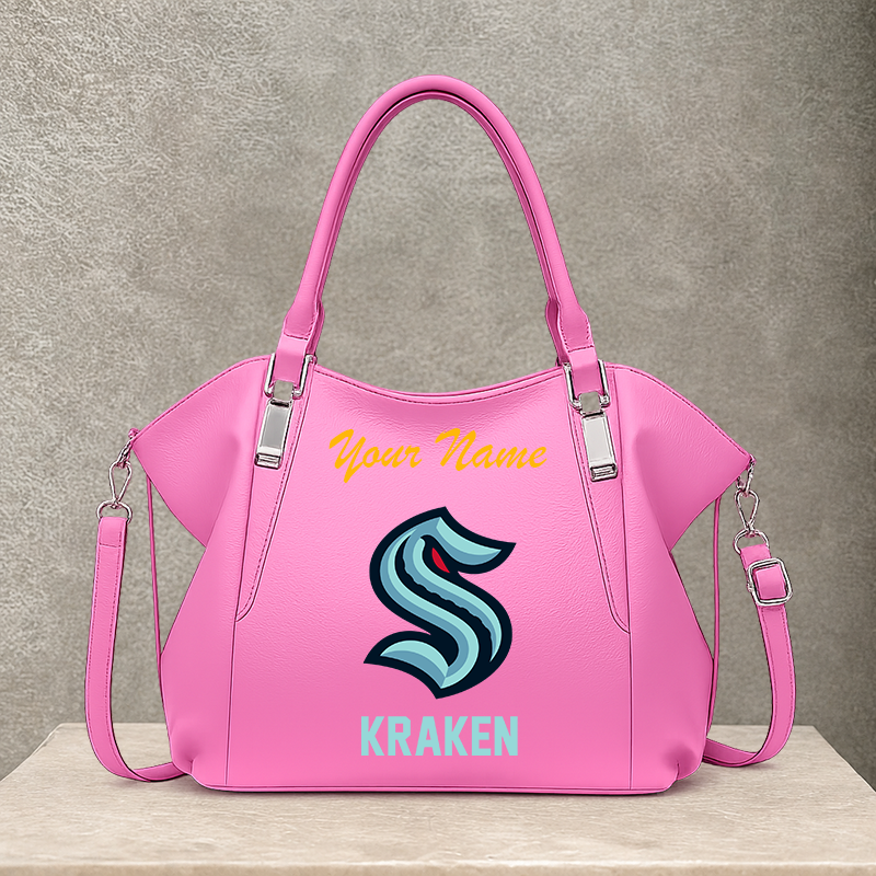 LIMITED EDITION - NEW CUSTOMIZED NHL20 STK SEATTLE KRAKEN SHOULDER HANDBAG