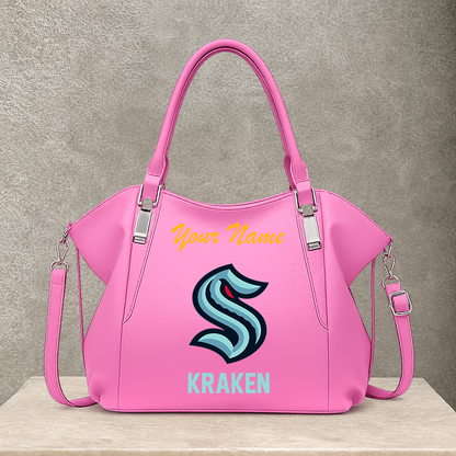 LIMITED EDITION - NEW CUSTOMIZED NHL20 STK SEATTLE KRAKEN SHOULDER HANDBAG