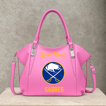 LIMITED EDITION - NEW CUSTOMIZED NHL28 BFS BUFFALO SABRES SHOULDER HANDBAG