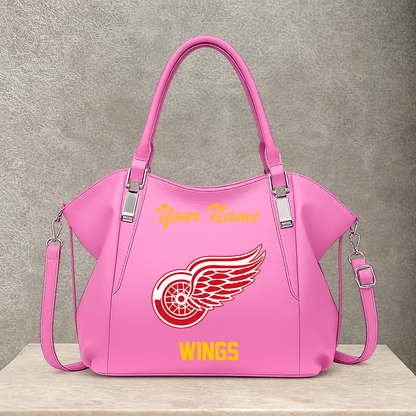 LIMITED EDITION - NEW CUSTOMIZED NHL22 DRW DETROIT RED WINGS SHOULDER HANDBAG