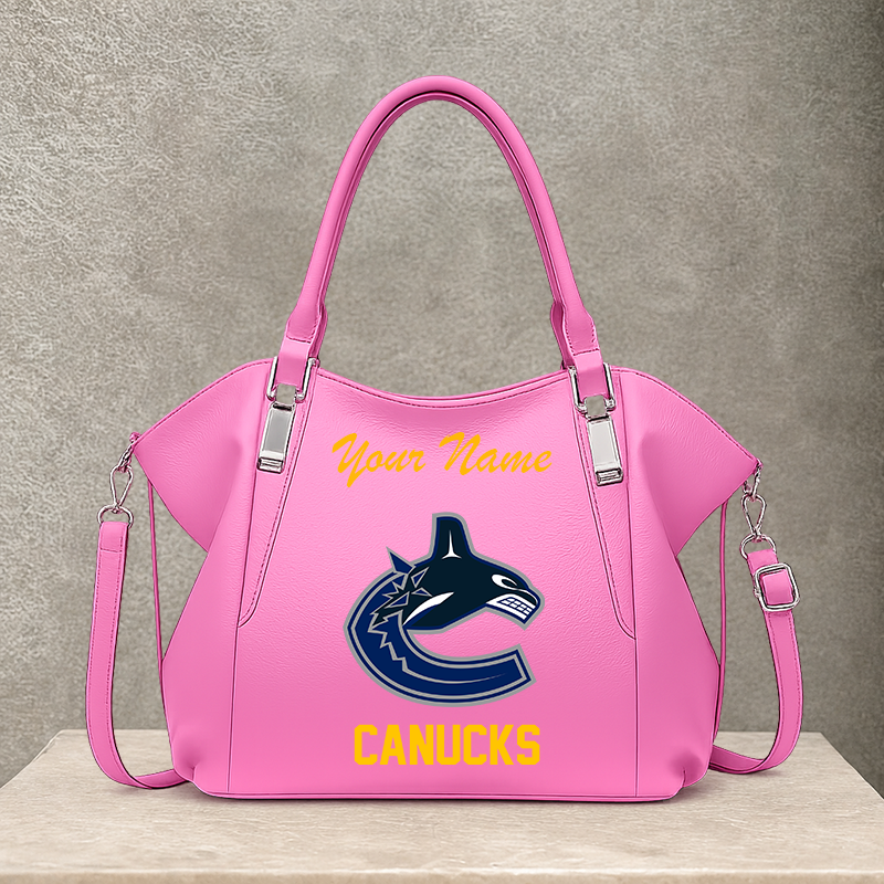 LIMITED EDITION - NEW CUSTOMIZED NHL19 VCC VANCOUVER CANUCKS SHOULDER HANDBAG