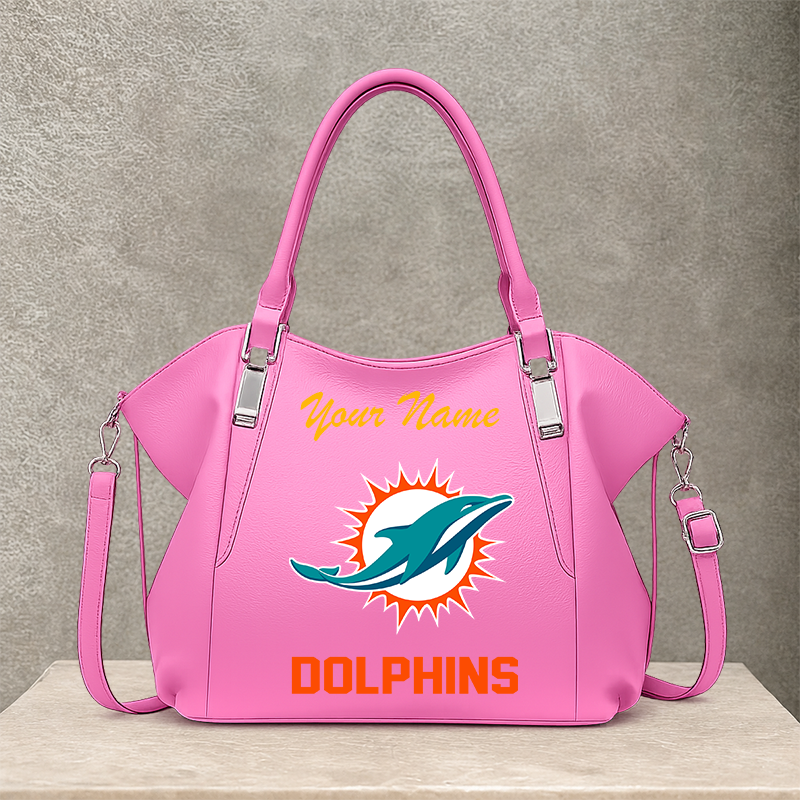 LIMITED EDITION - NEW CUSTOMIZED NFL19 MDP MIAMI DOLPHINS SHOULDER HANDBAG