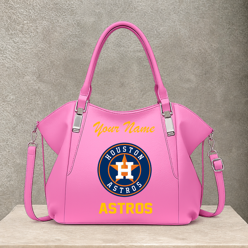 LIMITED EDITION - NEW CUSTOMIZED MLB10 HAS HOUSTON ASTROS SHOULDER HANDBAG