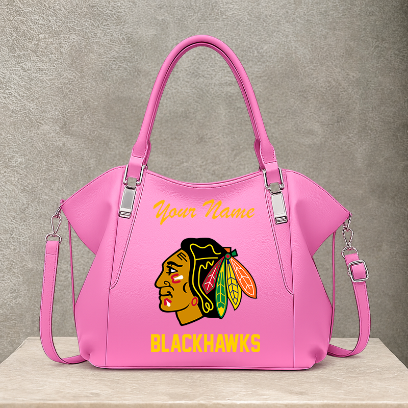LIMITED EDITION - NEW CUSTOMIZED NHL08 CBH CHICAGO BLACKHAWKS SHOULDER HANDBAG