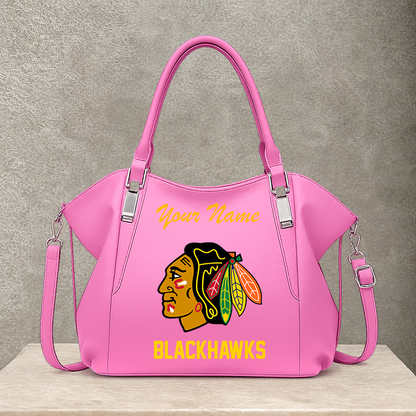 LIMITED EDITION - NEW CUSTOMIZED NHL08 CBH CHICAGO BLACKHAWKS SHOULDER HANDBAG
