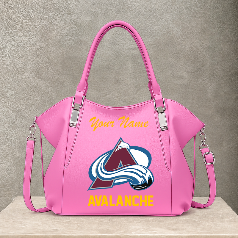 LIMITED EDITION - NEW CUSTOMIZED NHL05 CAL COLORADO AVALANCHE SHOULDER HANDBAG