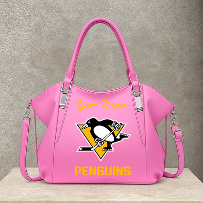 LIMITED EDITION - NEW CUSTOMIZED NHL26 PBP PITTSBURGH PENGUINS SHOULDER HANDBAG