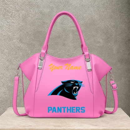 LIMITED EDITION - NEW CUSTOMIZED NFL23 CLP CAROLINA PANTHERS SHOULDER HANDBAG