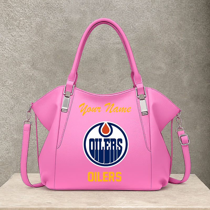 LIMITED EDITION - NEW CUSTOMIZED NHL03 EMO EDMONTON OILERS SHOULDER HANDBAG