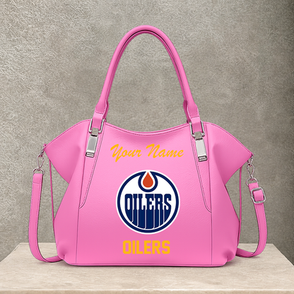 LIMITED EDITION - NEW CUSTOMIZED NHL03 EMO EDMONTON OILERS SHOULDER HANDBAG