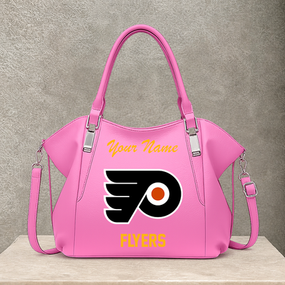 LIMITED EDITION - NEW CUSTOMIZED NHL27 PPF PHILADELPHIA FLYERS SHOULDER HANDBAG