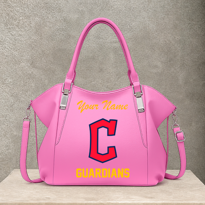 LIMITED EDITION - NEW CUSTOMIZED MLB13 CGS CLEVELAND GUARDIANS SHOULDER HANDBAG