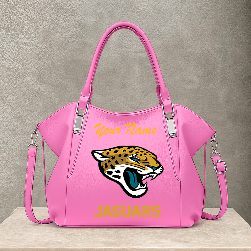 LIMITED EDITION - NEW CUSTOMIZED NFL30 JSJ JACKSONVILLE JAGUARS SHOULDER HANDBAG