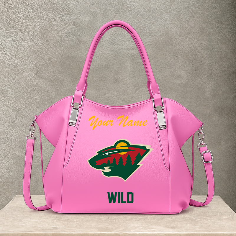 LIMITED EDITION - NEW CUSTOMIZED NHL13 MNW MINNESOTA WILD SHOULDER HANDBAG