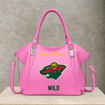 LIMITED EDITION - NEW CUSTOMIZED NHL13 MNW MINNESOTA WILD SHOULDER HANDBAG