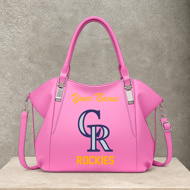 LIMITED EDITION - NEW CUSTOMIZED MLB30 COR COLORADO ROCKIES SHOULDER HANDBAG