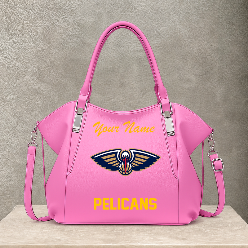 LIMITED EDITION - NEW CUSTOMIZED NBA30 NOP NEW ORLEANS PELICANS SHOULDER HANDBAG