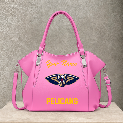 LIMITED EDITION - NEW CUSTOMIZED NBA30 NOP NEW ORLEANS PELICANS SHOULDER HANDBAG