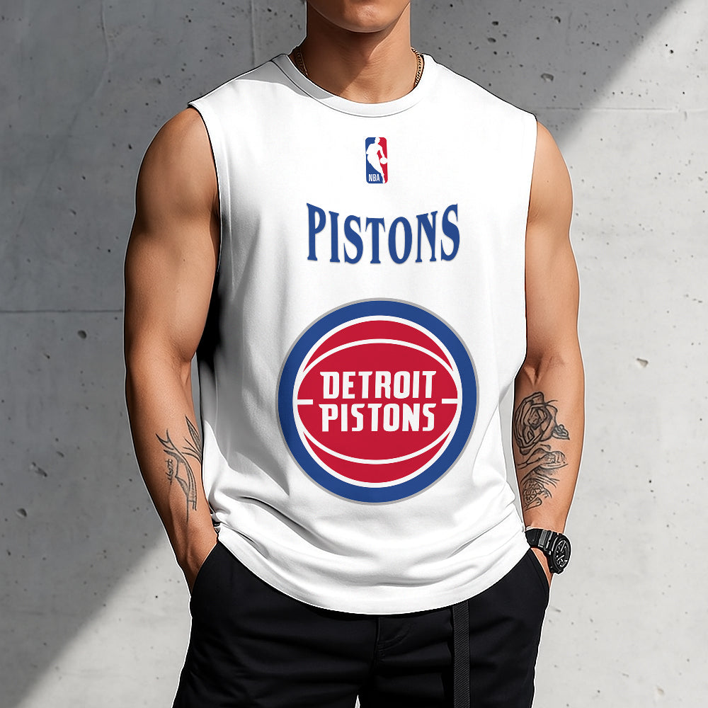 LIMITED EDITION - NEW CUSTOMIZED NBA14 DPI DETROIT PISTONS TANKTOP & GYM SHIRT