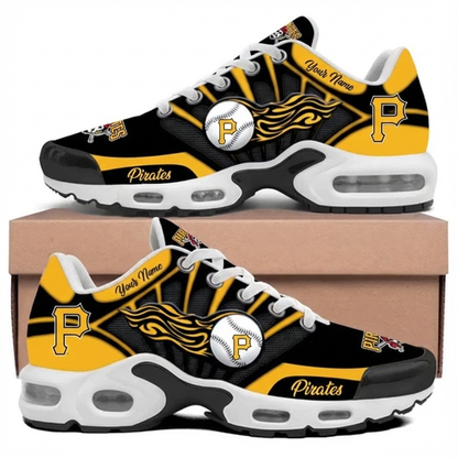 LIMITED EDITION - NEW CUSTOMIZED MLB29 PHP PITTSBURGH PIRATES UNISEX AIR MAX PLUS SNEAKERS