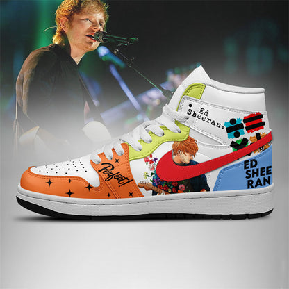 NEW PREMIUM ED SHEERAN UNISEX AIR JORDAN MID SNEAKER