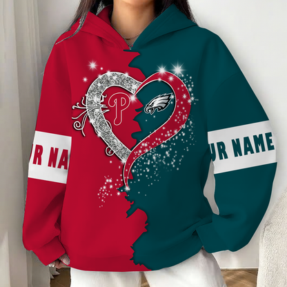 LIMITED EDITION - NEW CUSTOMIZED NFL02 PPE PHILADELPHIA EAGLES x MLB11 PPS PHILADELPHIA PHILLIES UNISEX T-SHIRT, POLO, HOODIE & JACKETS