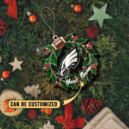 LIMITED EDITION - NEW CUSTOMIZED NFL02 PPE PHILADELPHIA EAGLES ACRYLIC ORNAMENT