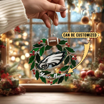 LIMITED EDITION - NEW CUSTOMIZED NFL02 PPE PHILADELPHIA EAGLES ACRYLIC ORNAMENT
