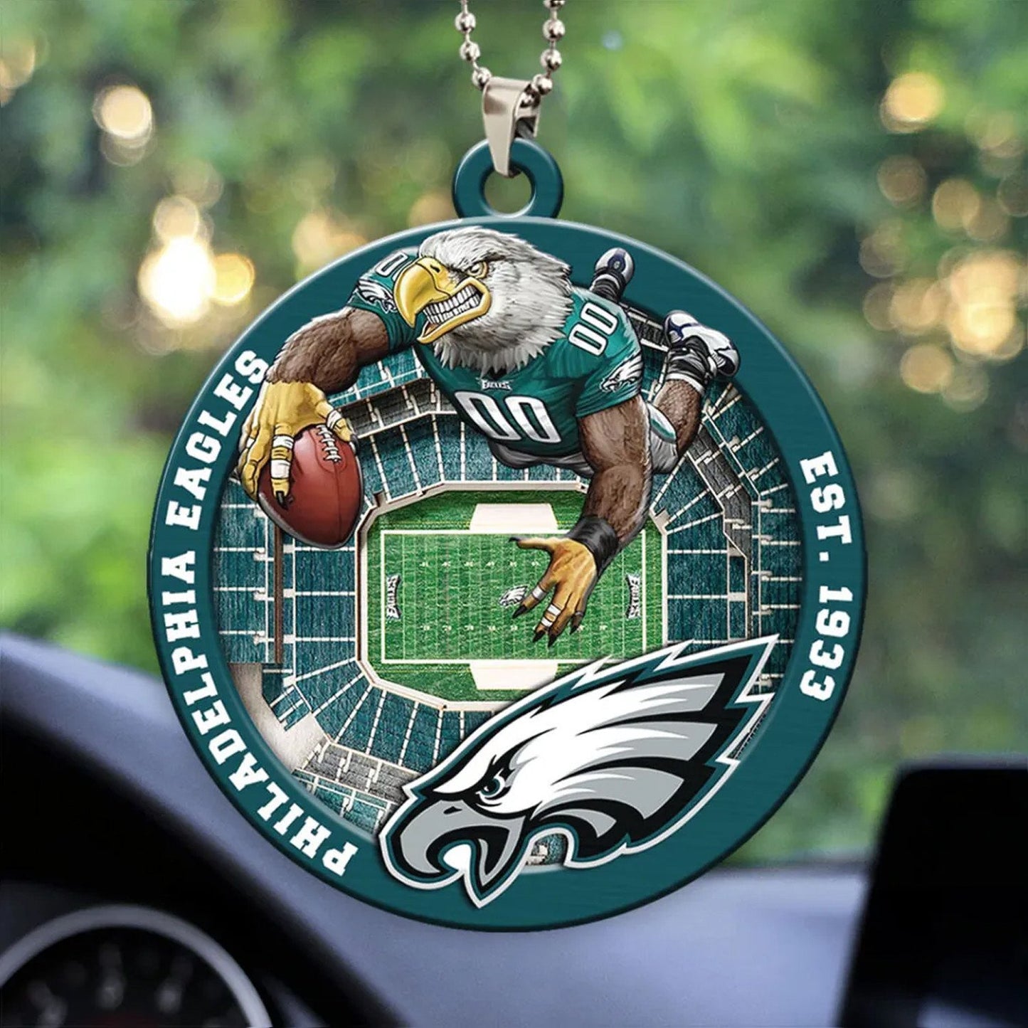 LIMITED EDITION - NEW CUSTOMIZED NFL02 PPE PHILADELPHIA EAGLES ORNAMENT