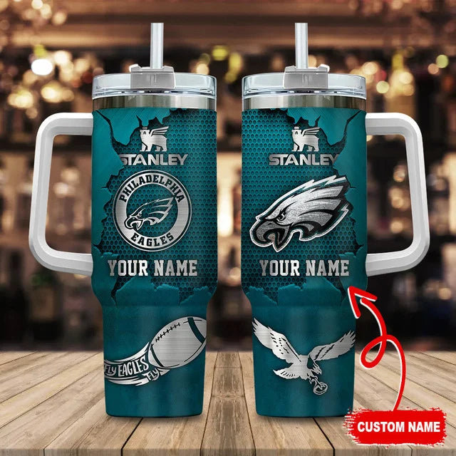 LIMITED EDITION - NEW CUSTOMIZED NFL02 PPE PHILADELPHIA EAGLES TUMBLER CUP