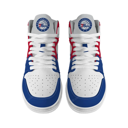 [HOT DEAL] NEW CUSTOMIZED NBA26 P76 PHILADELPHIA 76ERS AIR JORDAN SNEAKERS