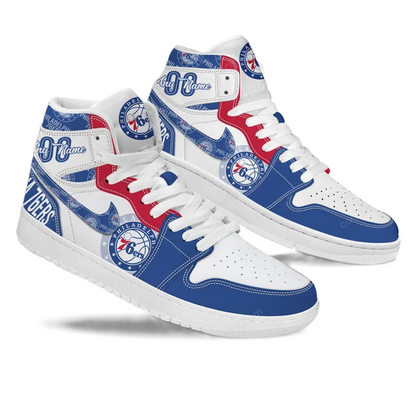 [HOT DEAL] NEW CUSTOMIZED NBA26 P76 PHILADELPHIA 76ERS AIR JORDAN SNEAKERS